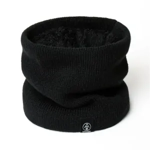 Cozy Knitted Ring Scarf for Women and Men Winter Warmth with Plush Full Mask