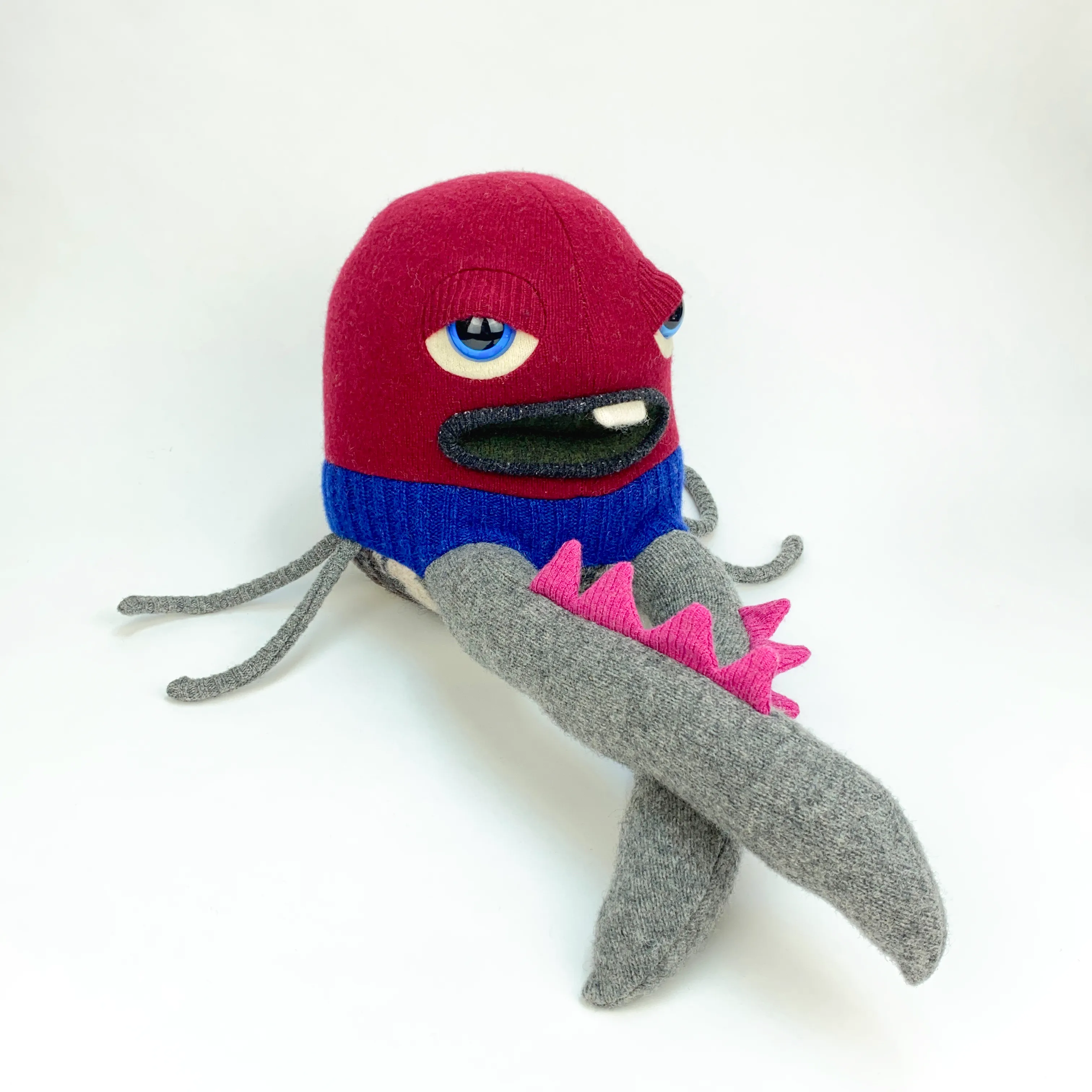 Cruncher the plush octopus style my friend monster™ wool sweater stuffy