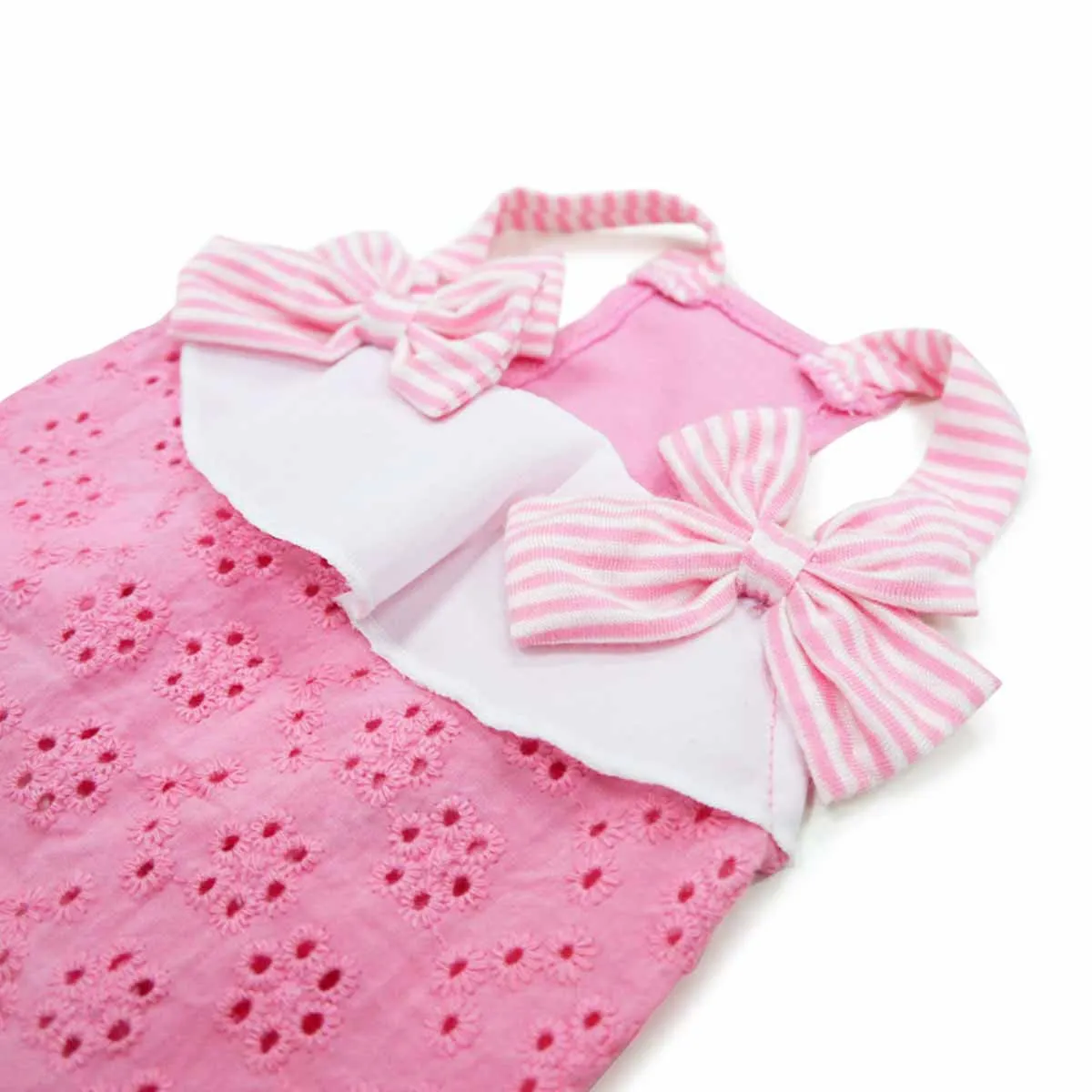 CUTE BOW EYELET DOG TANK
