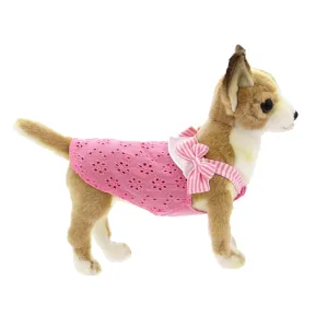 CUTE BOW EYELET DOG TANK