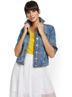 Denim Jacket - Jardin Blue
