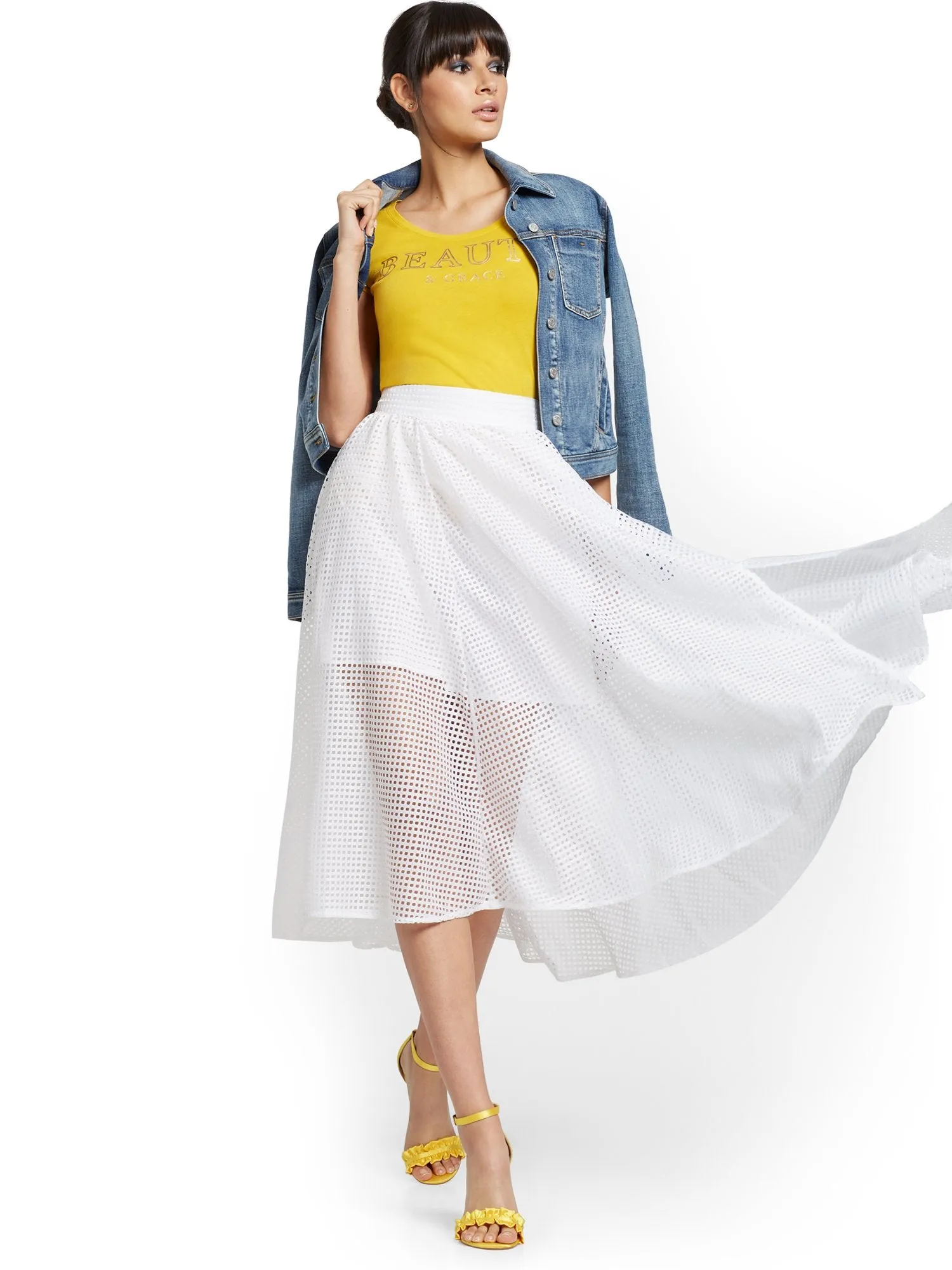 Denim Jacket - Jardin Blue