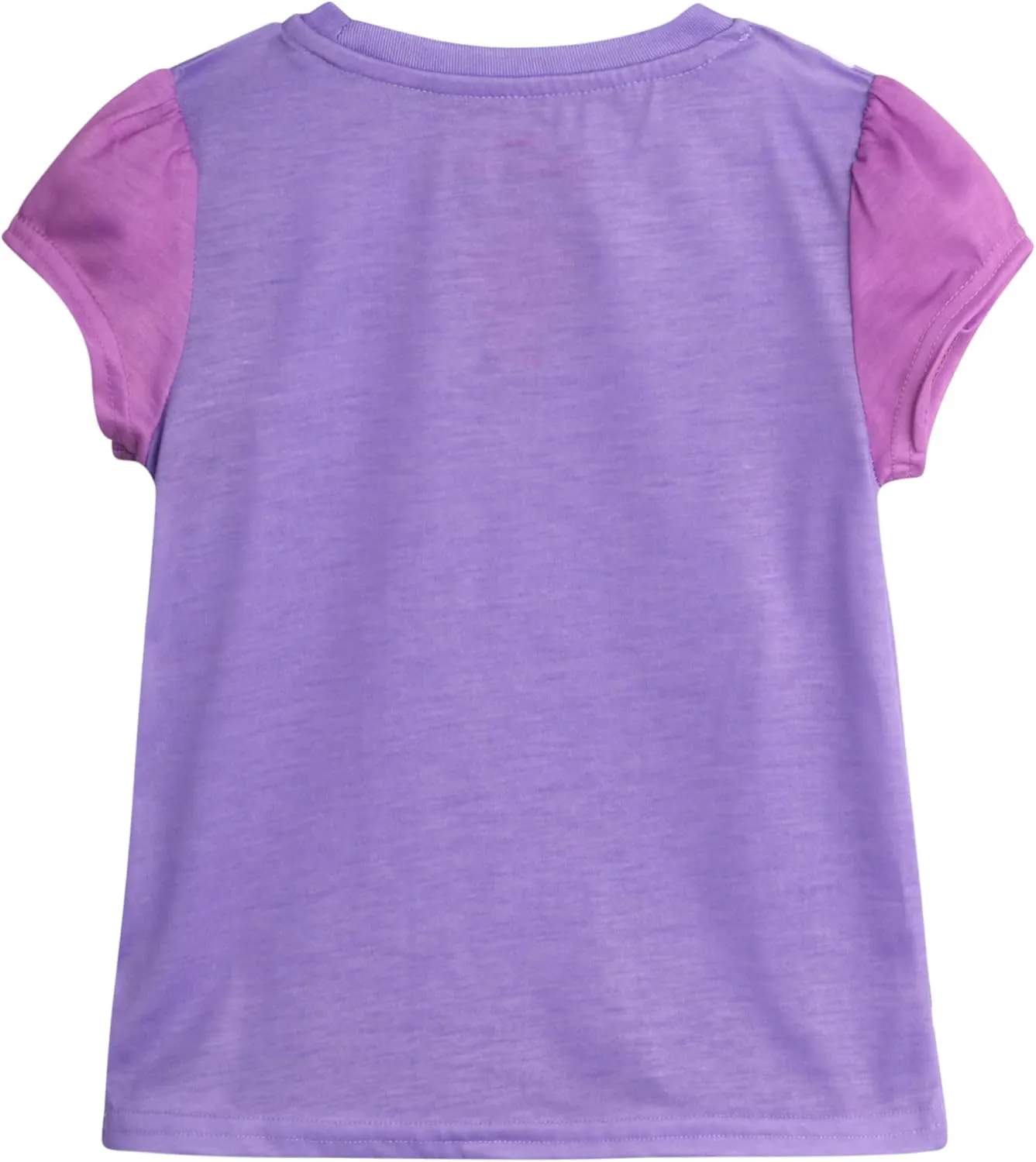 Disney Princess Ariel Rapunzel Belle Cinderella Minnie Mouse Girls Shirts - 4 Pack Girls T Shirts for Toddler & Little Girls
