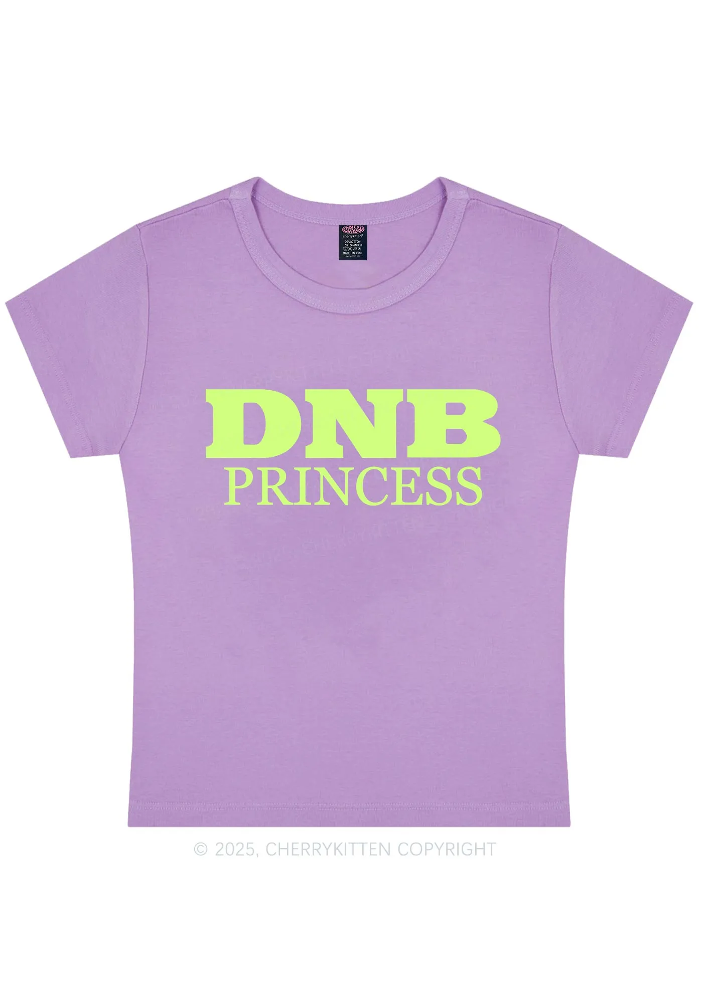 DNB Princess Y2K Baby Tee Cherrykitten