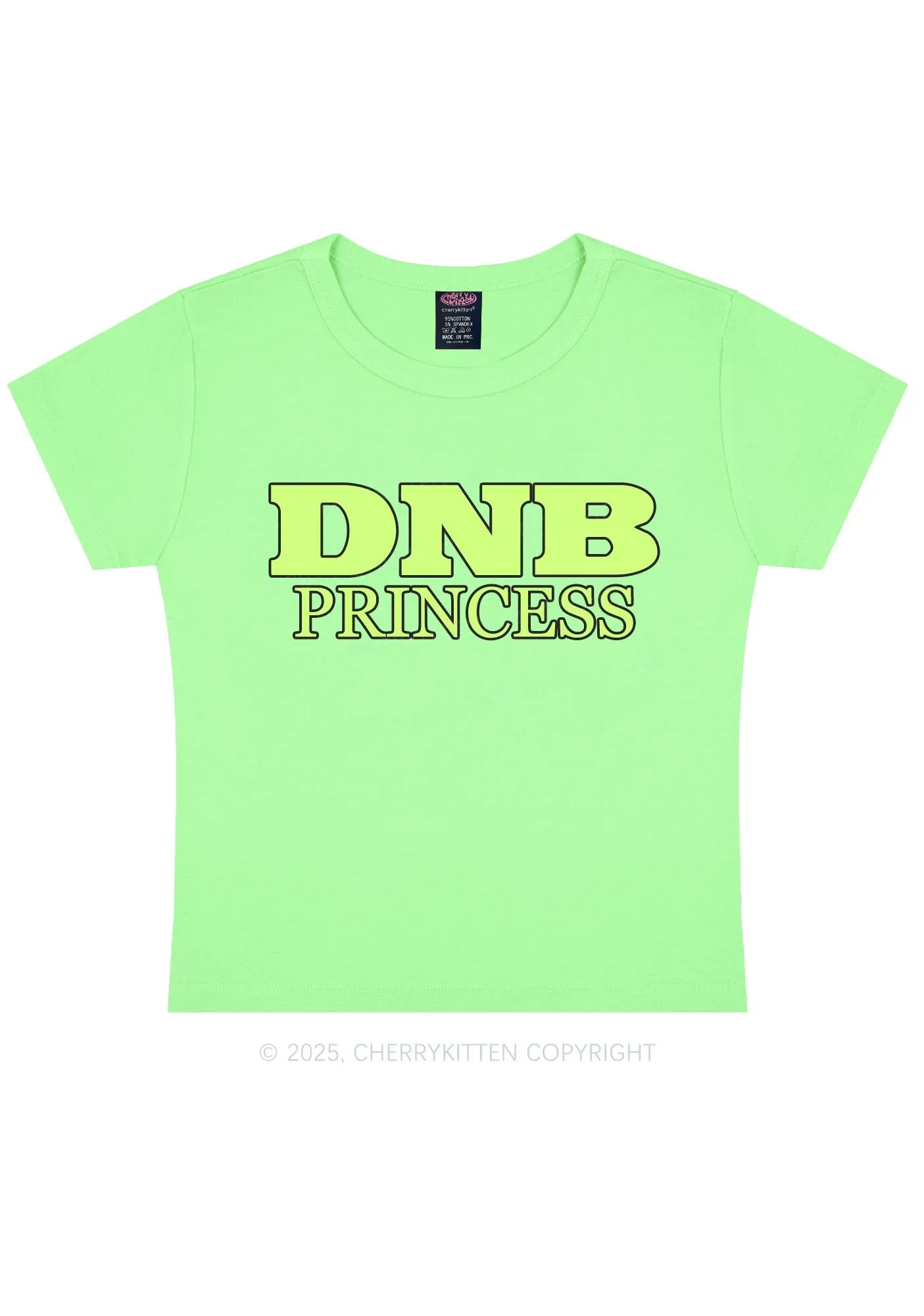 DNB Princess Y2K Baby Tee Cherrykitten