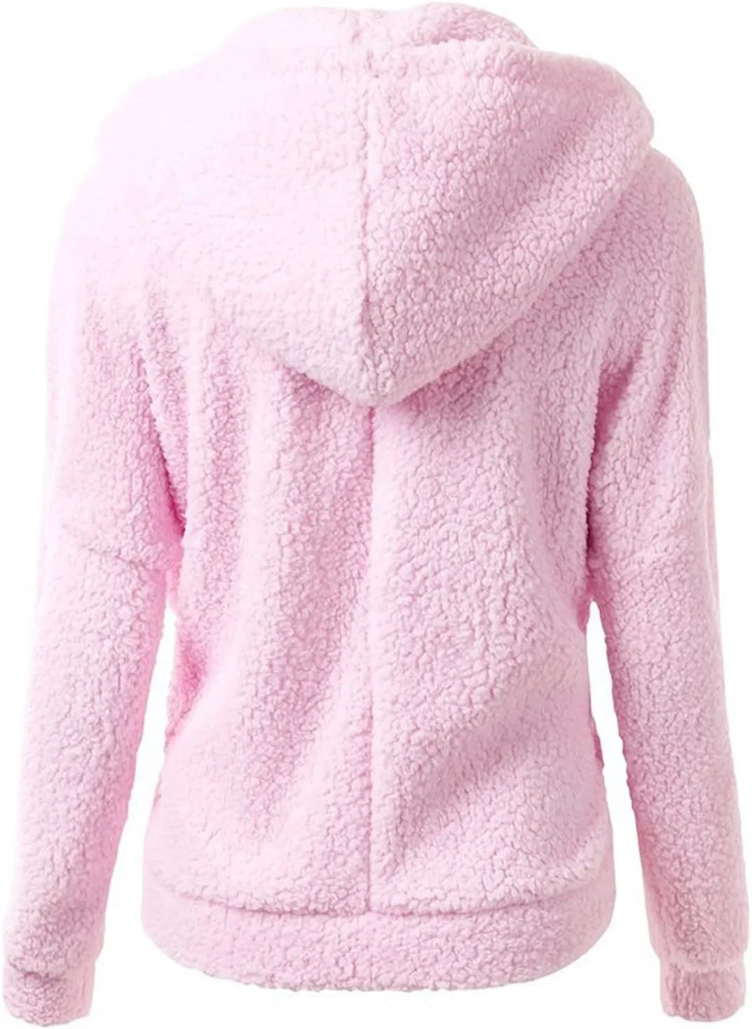 Fleece Jacket Women Plus Size Sherpa Jacket Warm Fuzzy Zip Up Hoodie Comfy Winter Coats Oversized Outerwear