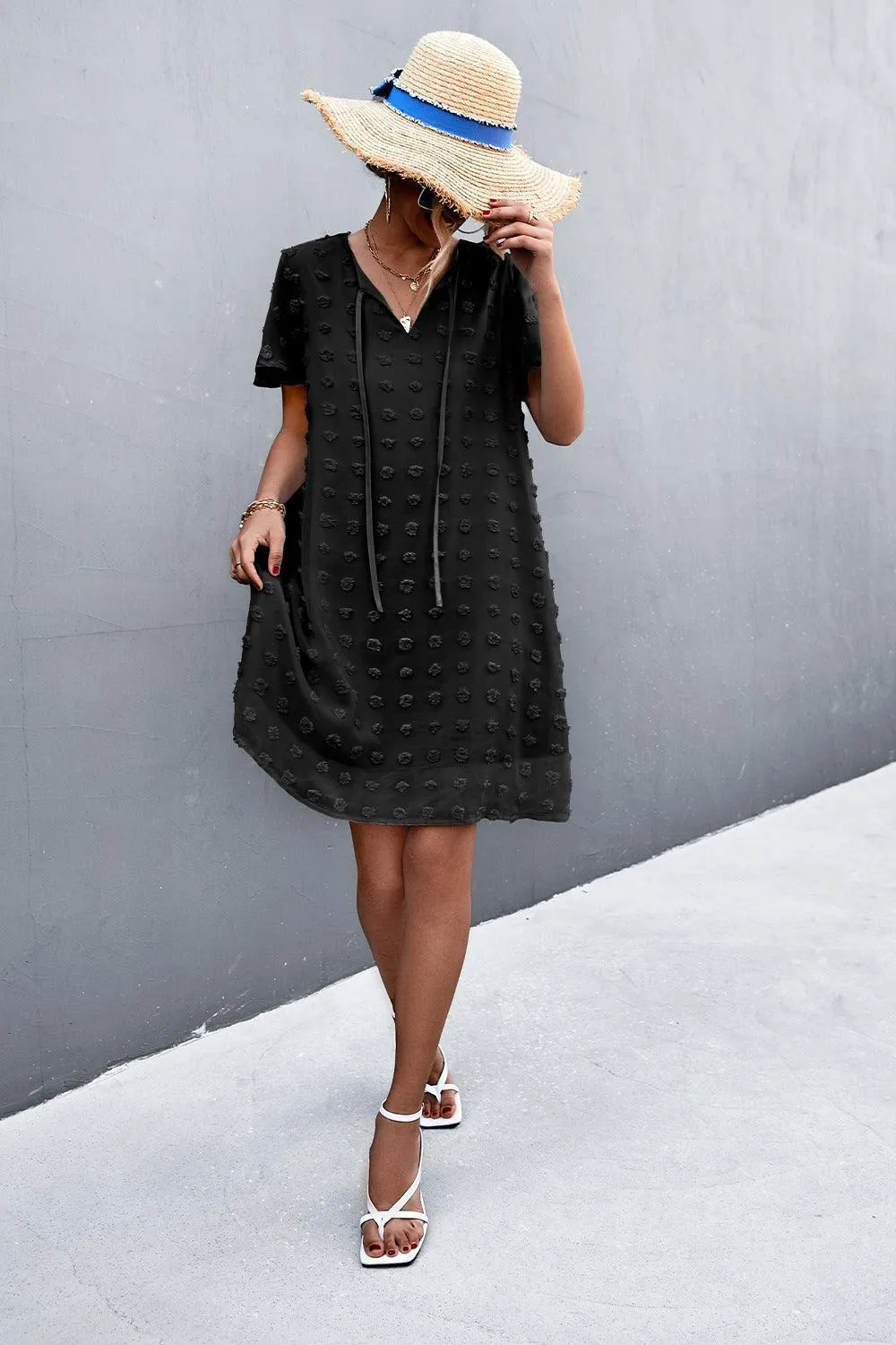 Focus of Attention Flutter Sleeve Mini Dress