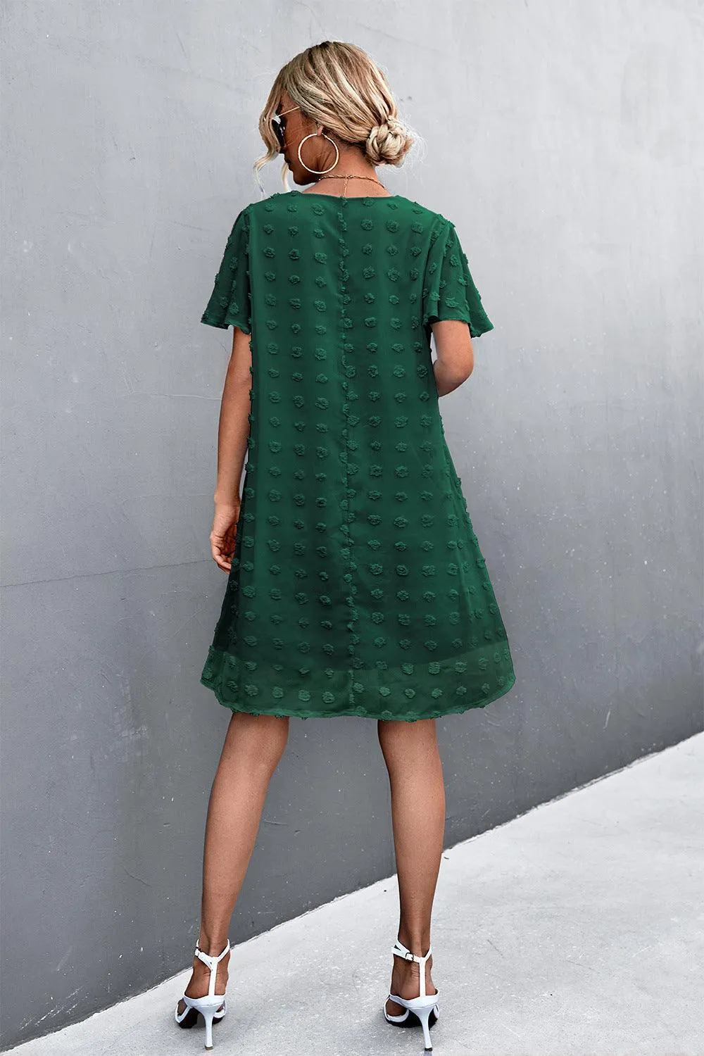 Focus of Attention Flutter Sleeve Mini Dress