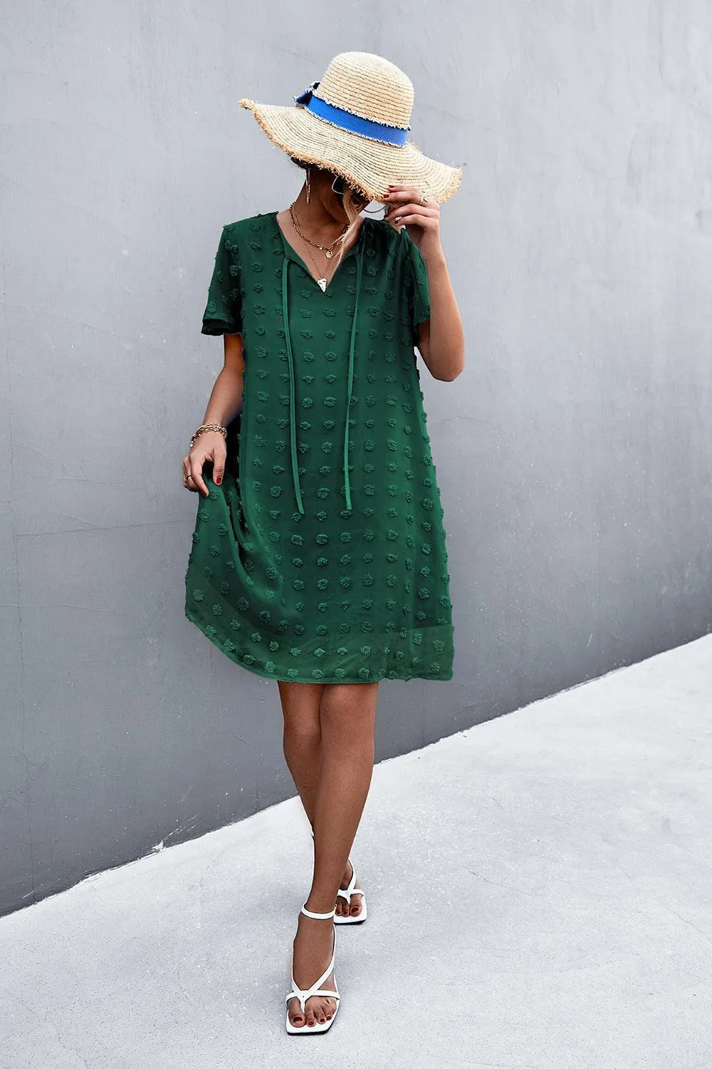 Focus of Attention Flutter Sleeve Mini Dress