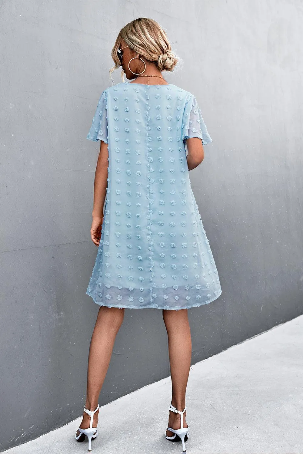 Focus of Attention Flutter Sleeve Mini Dress