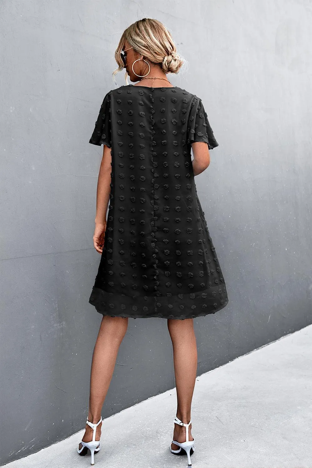 Focus of Attention Flutter Sleeve Mini Dress