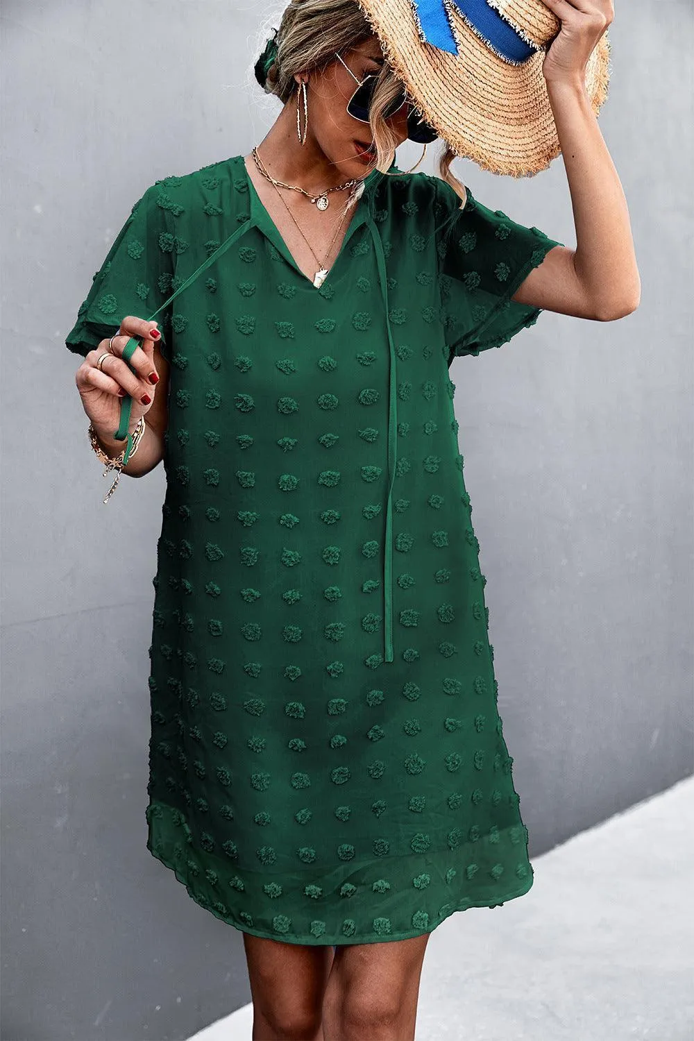 Focus of Attention Flutter Sleeve Mini Dress
