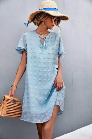 Focus of Attention Flutter Sleeve Mini Dress