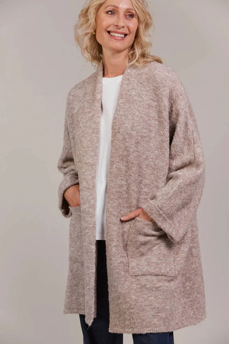 Folie Relaxed Cardigan By Eb&Ive - Oat