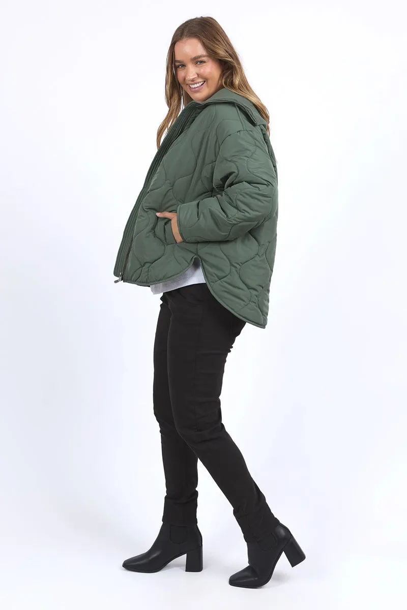 Foxwood - Mellow Quilted Jacket - Khaki