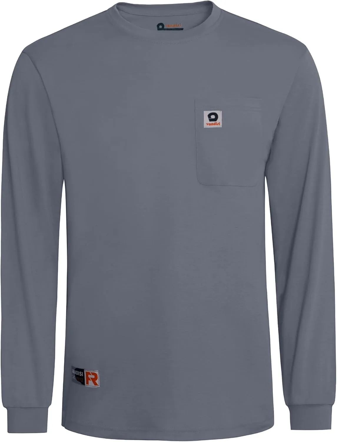 FR Shirts for Men 100% Cotton 5.5oz Lightweight NFPA2112/CAT2 Flame Resistant Shirts for Men Long Sleeve