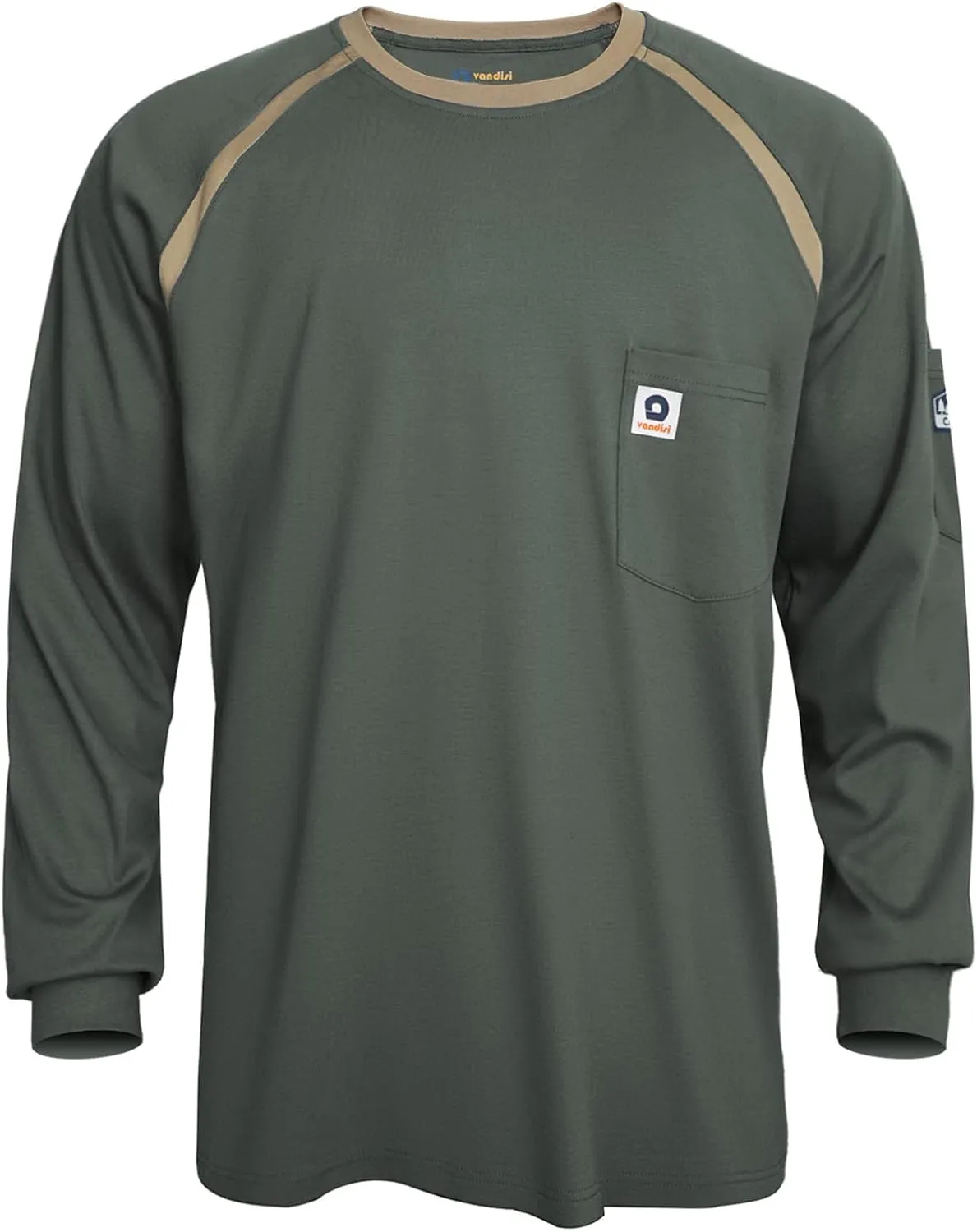 FR Shirts for Men 100% Cotton 5.5oz Lightweight NFPA2112/CAT2 Flame Resistant Shirts for Men Long Sleeve