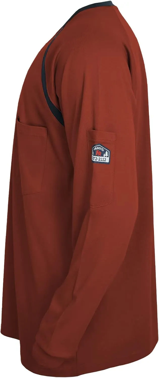 FR Shirts for Men 100% Cotton 5.5oz Lightweight NFPA2112/CAT2 Flame Resistant Shirts for Men Long Sleeve