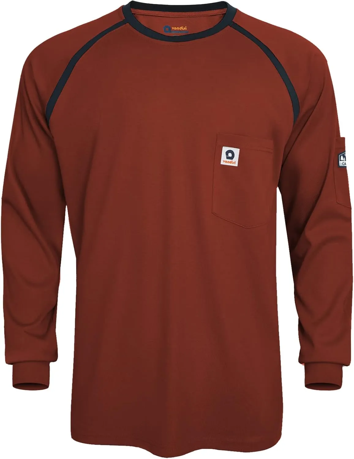 FR Shirts for Men 100% Cotton 5.5oz Lightweight NFPA2112/CAT2 Flame Resistant Shirts for Men Long Sleeve
