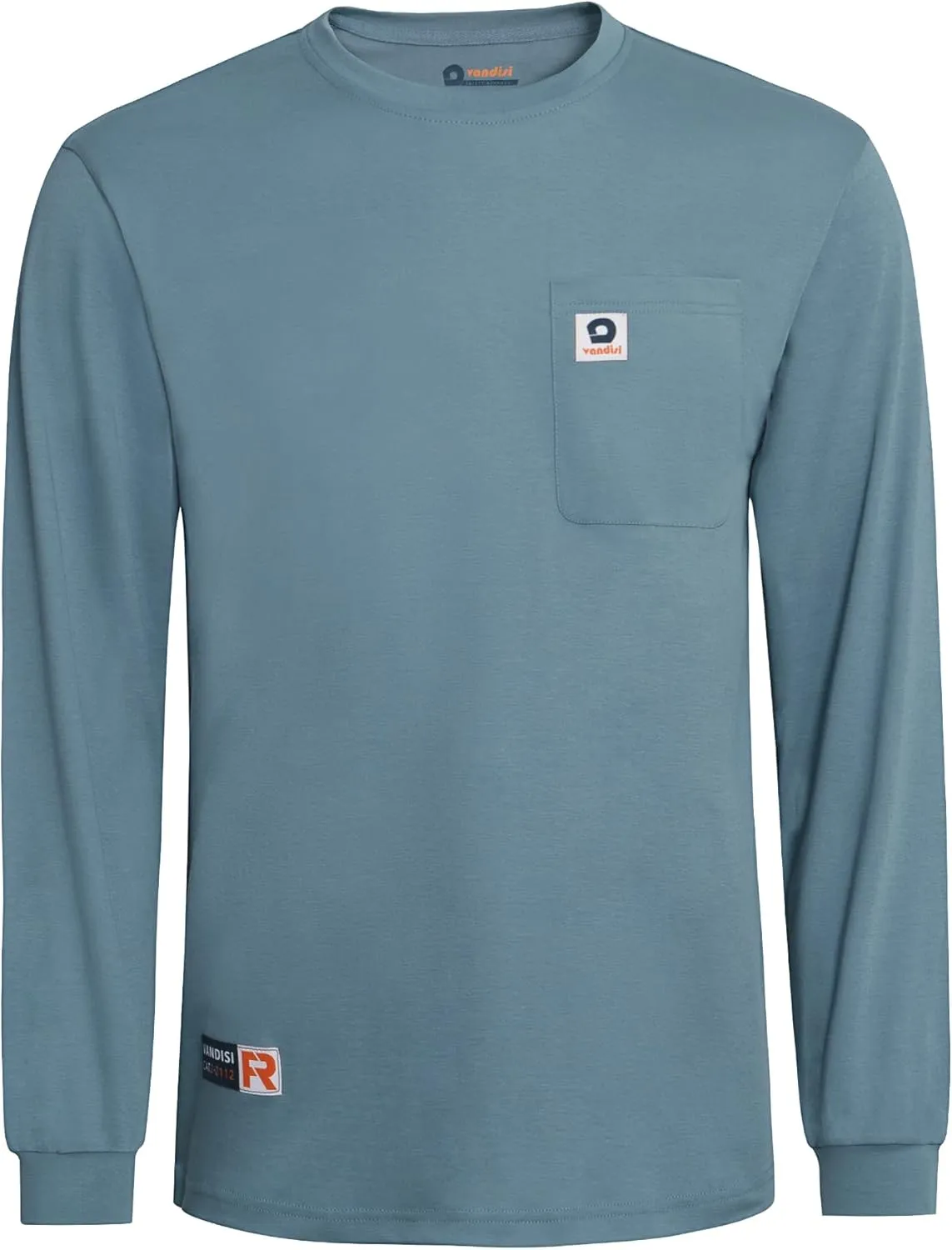 FR Shirts for Men 100% Cotton 5.5oz Lightweight NFPA2112/CAT2 Flame Resistant Shirts for Men Long Sleeve