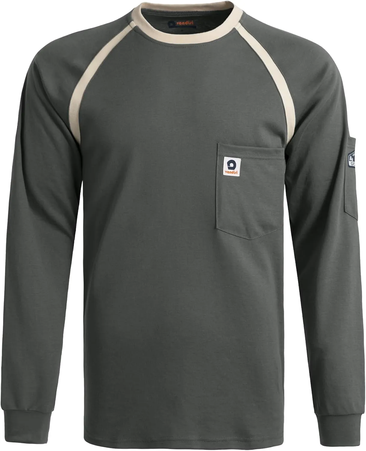 FR Shirts for Men 100% Cotton 6.5oz Lightweight 2112/CAT2 Flame Resistant Shirts for Men Long Sleeve