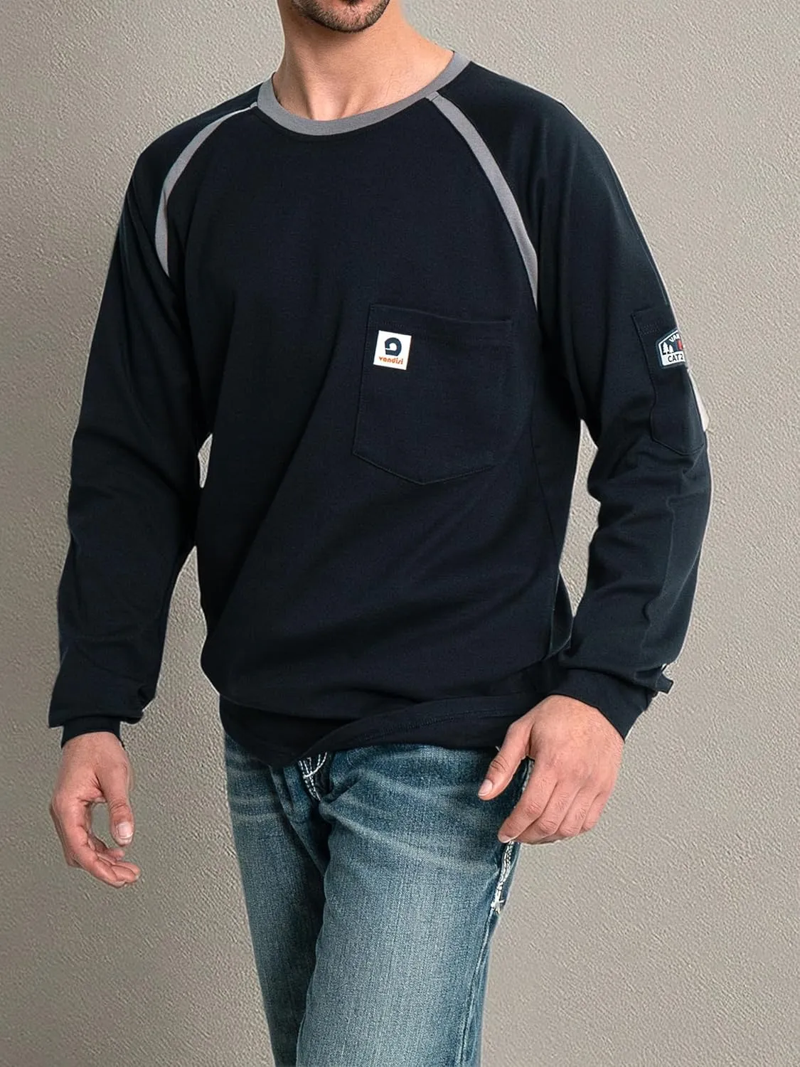 FR Shirts for Men 100% Cotton 6.5oz Lightweight 2112/CAT2 Flame Resistant Shirts for Men Long Sleeve