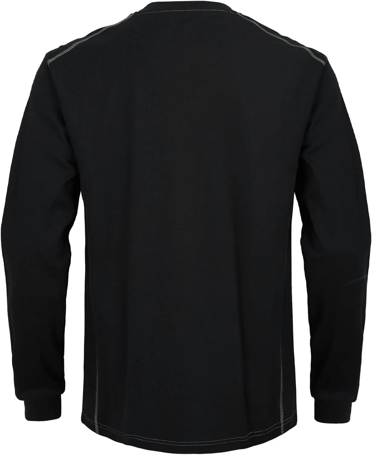 FR Shirts for Men CAT2/HRC2 6.5oz Lightweight Fire Resistant Shirts for Men Long Sleeve Crewneck T-Shirt