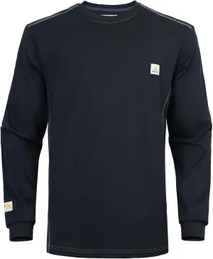 FR Shirts for Men CAT2/HRC2 6.5oz Lightweight Fire Resistant Shirts for Men Long Sleeve Crewneck T-Shirt