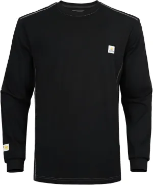 FR Shirts for Men CAT2/HRC2 6.5oz Lightweight Fire Resistant Shirts for Men Long Sleeve Crewneck T-Shirt