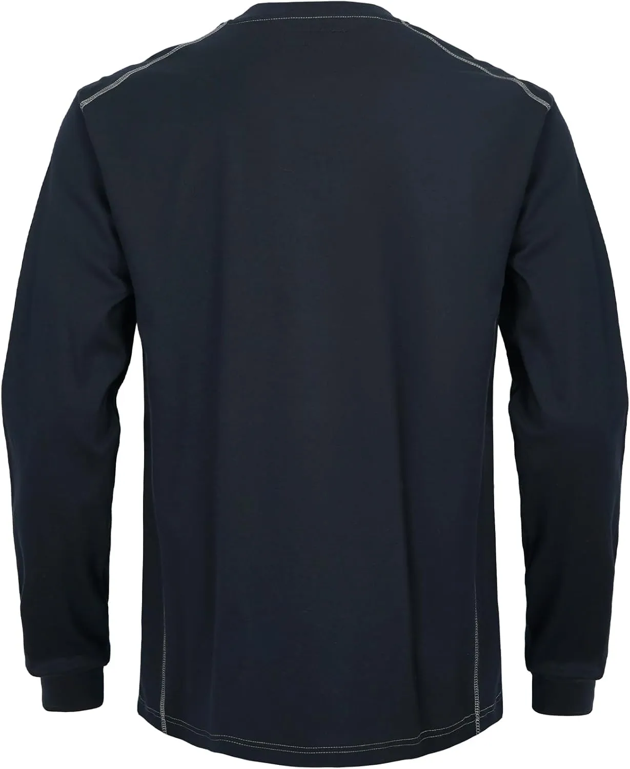 FR Shirts for Men CAT2/HRC2 6.5oz Lightweight Fire Resistant Shirts for Men Long Sleeve Crewneck T-Shirt