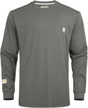 FR Shirts for Men CAT2/HRC2 6.5oz Lightweight Fire Resistant Shirts for Men Long Sleeve Crewneck T-Shirt
