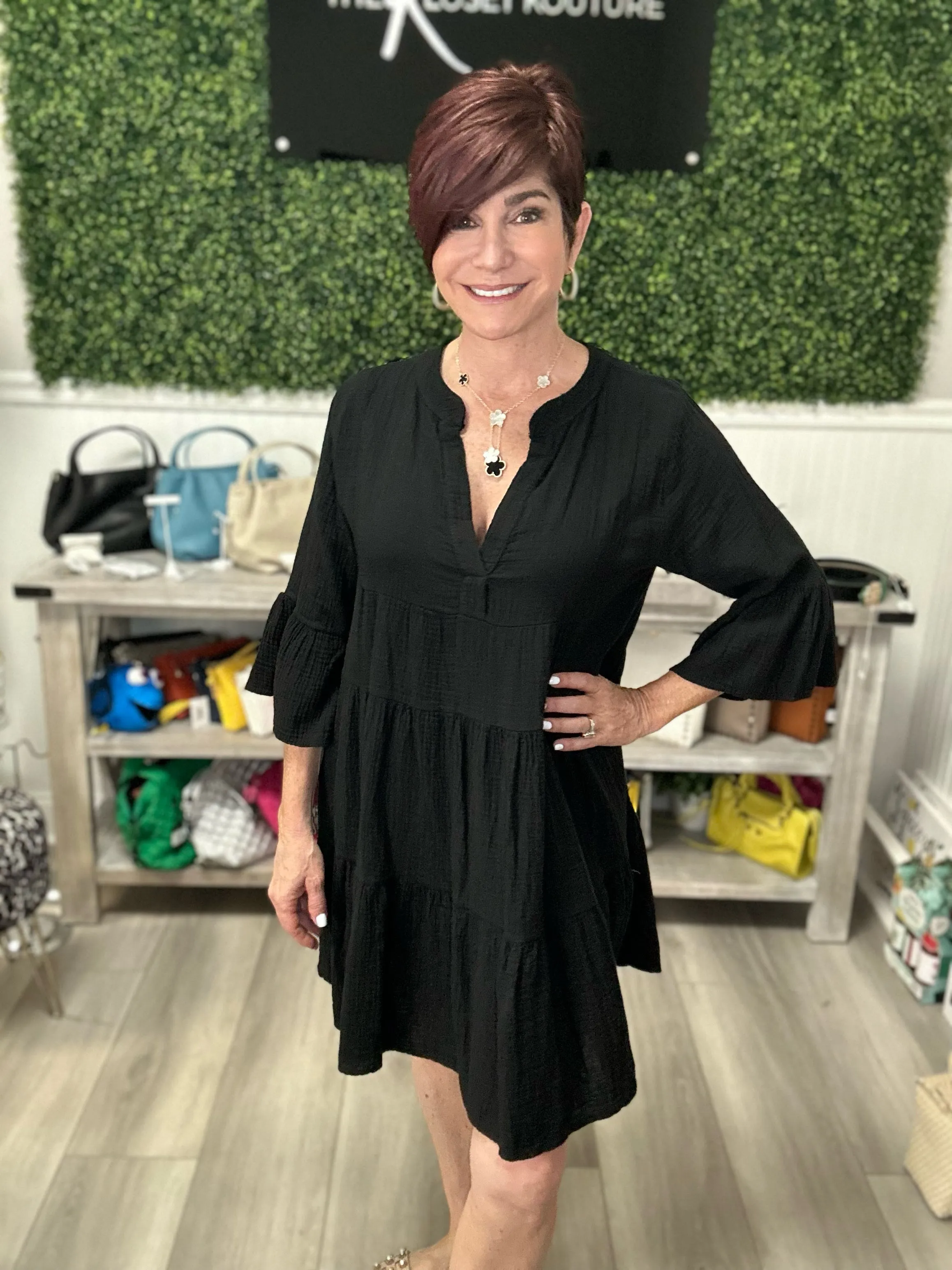 Gauzy Cotton Dress