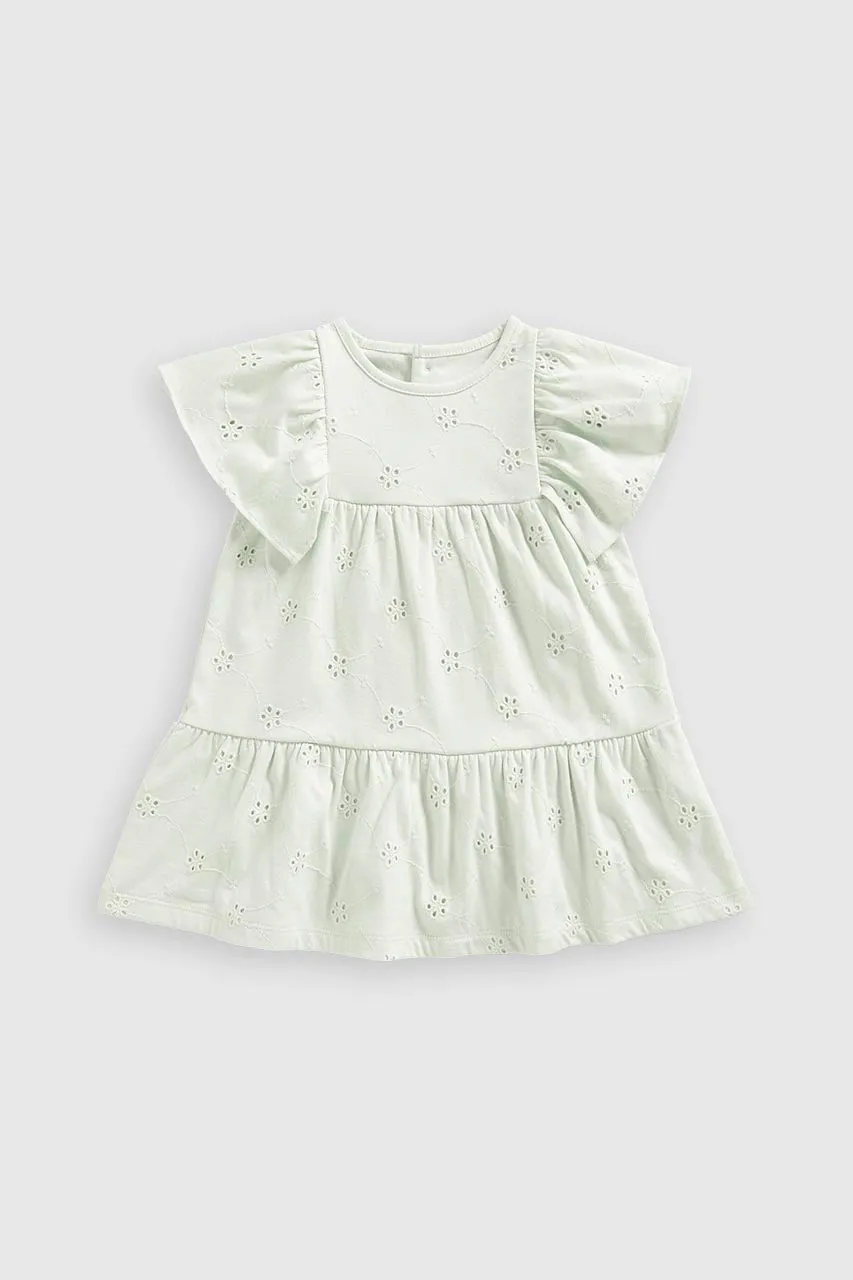 Green Broderie Dress