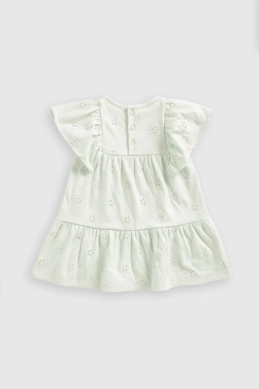 Green Broderie Dress