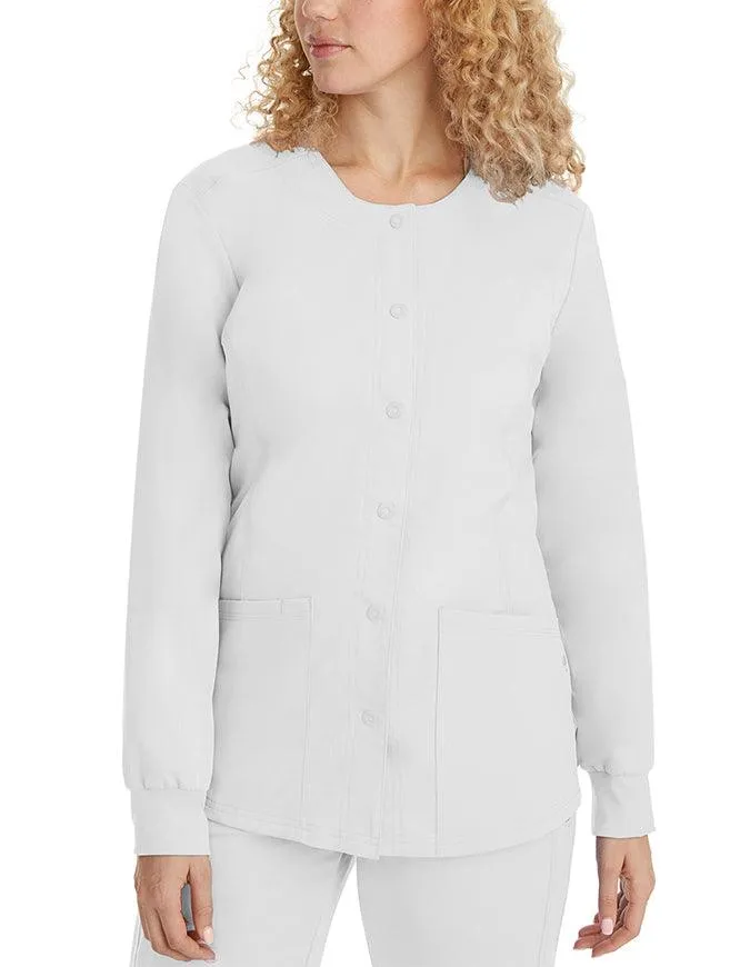 Healing Hands Purple Label Women's Snap Front Daisy Scrub Jacket