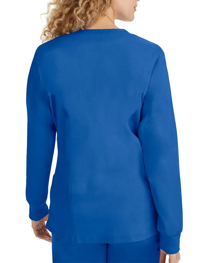 Healing Hands Purple Label Women's Snap Front Daisy Scrub Jacket