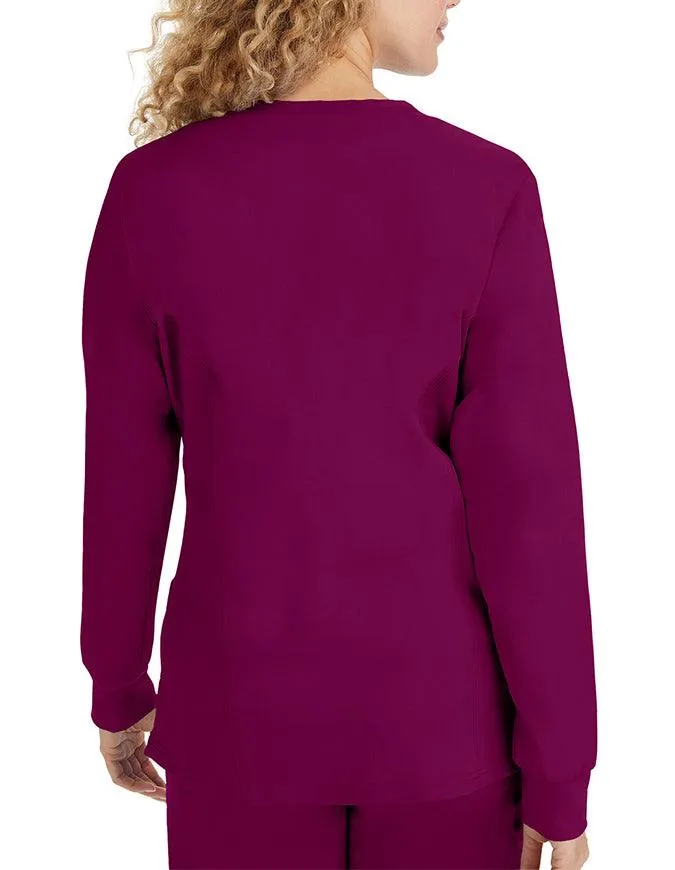 Healing Hands Purple Label Women's Snap Front Daisy Scrub Jacket