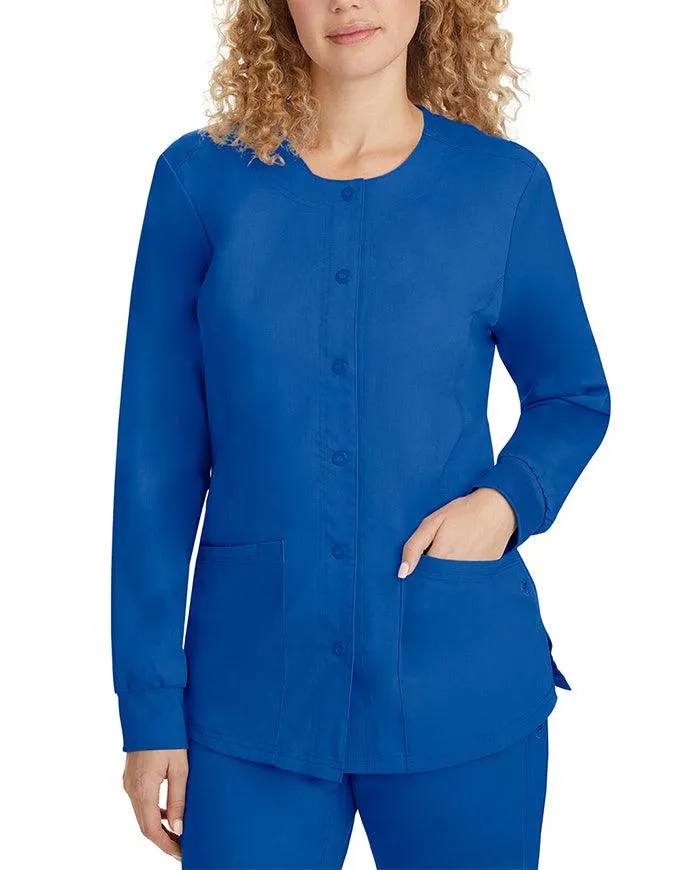Healing Hands Purple Label Women's Snap Front Daisy Scrub Jacket