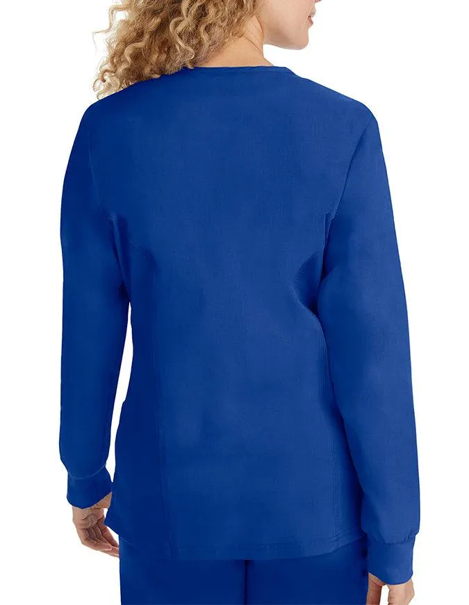 Healing Hands Purple Label Women's Snap Front Daisy Scrub Jacket