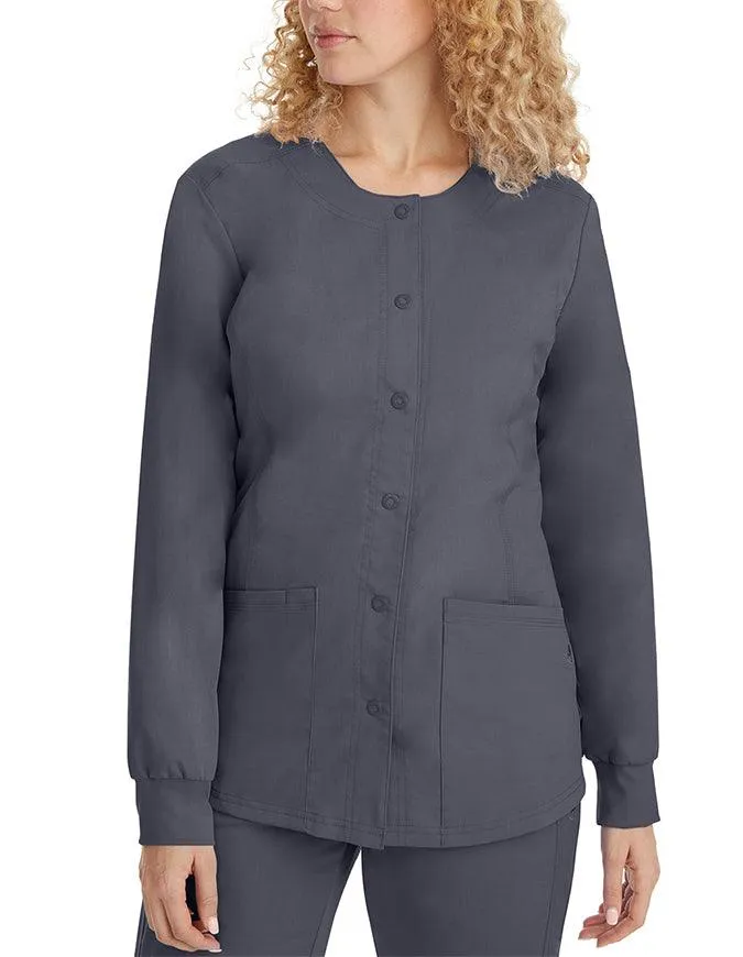 Healing Hands Purple Label Women's Snap Front Daisy Scrub Jacket