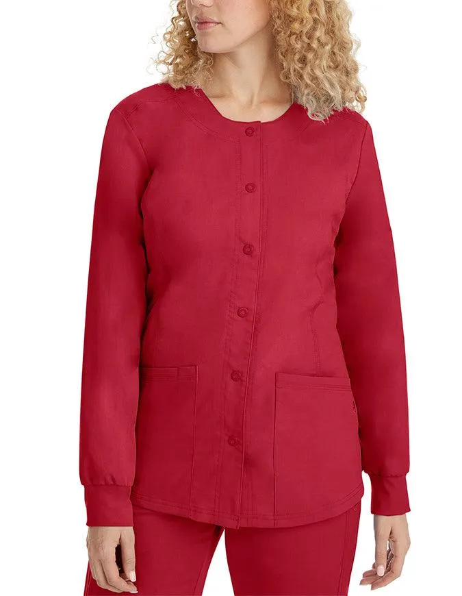 Healing Hands Purple Label Women's Snap Front Daisy Scrub Jacket