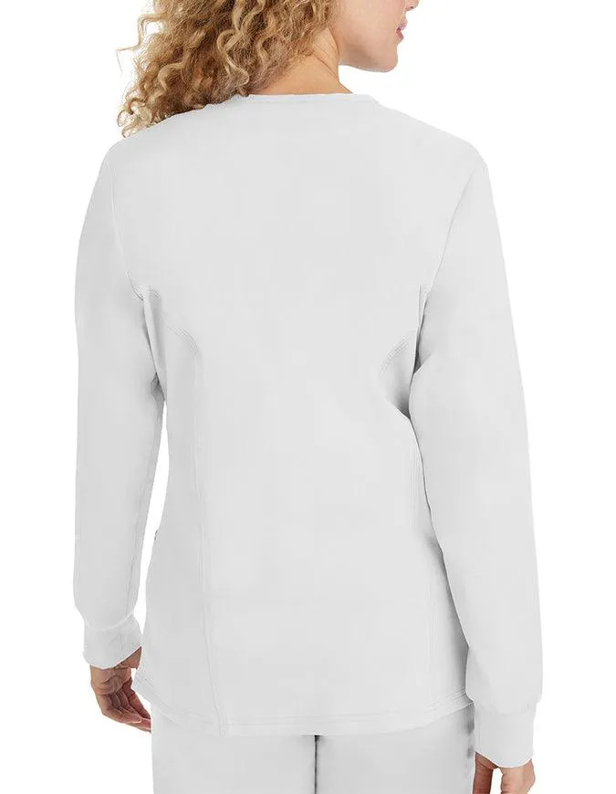 Healing Hands Purple Label Women's Snap Front Daisy Scrub Jacket
