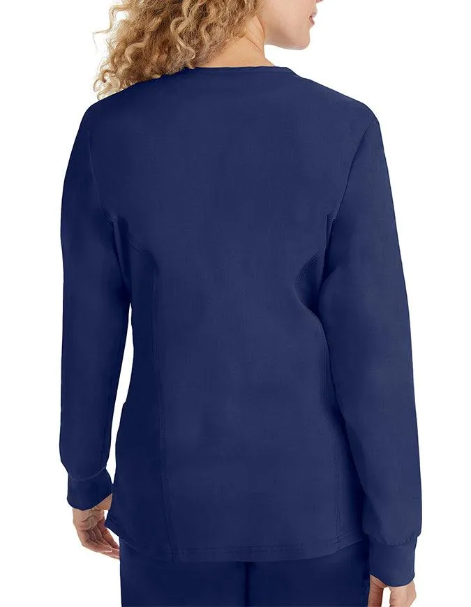 Healing Hands Purple Label Women's Snap Front Daisy Scrub Jacket