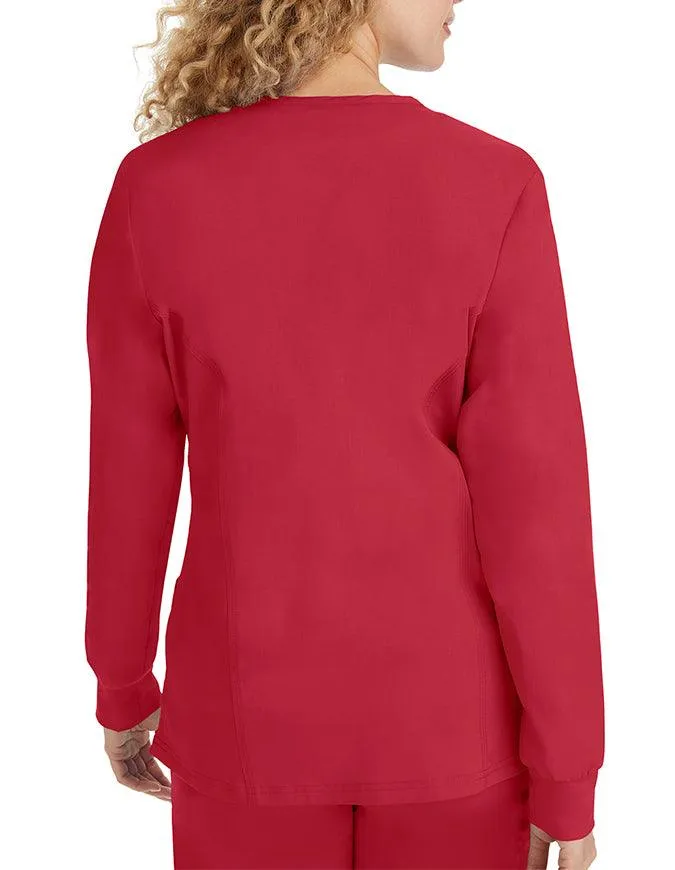 Healing Hands Purple Label Women's Snap Front Daisy Scrub Jacket