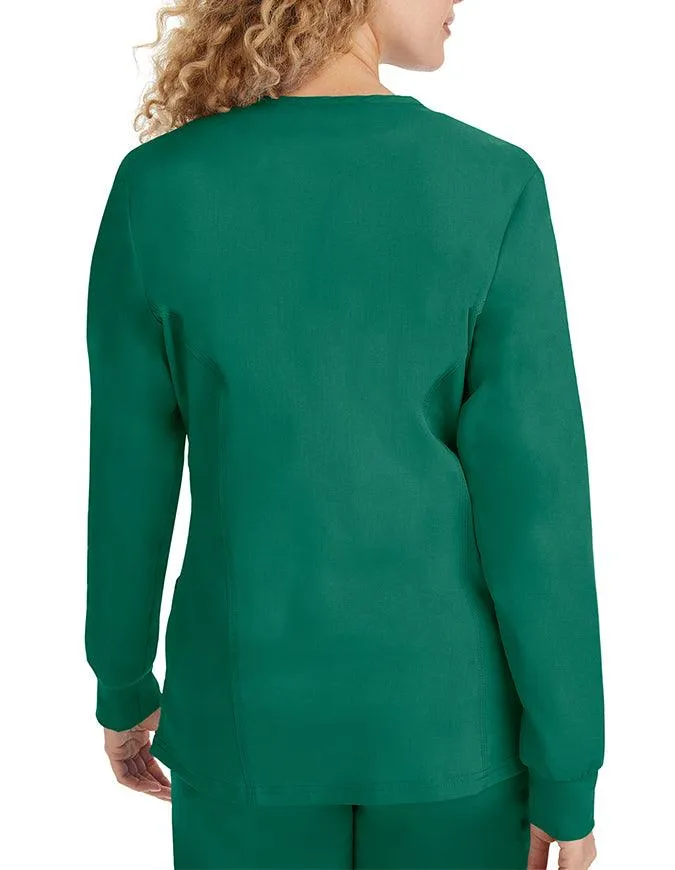 Healing Hands Purple Label Women's Snap Front Daisy Scrub Jacket