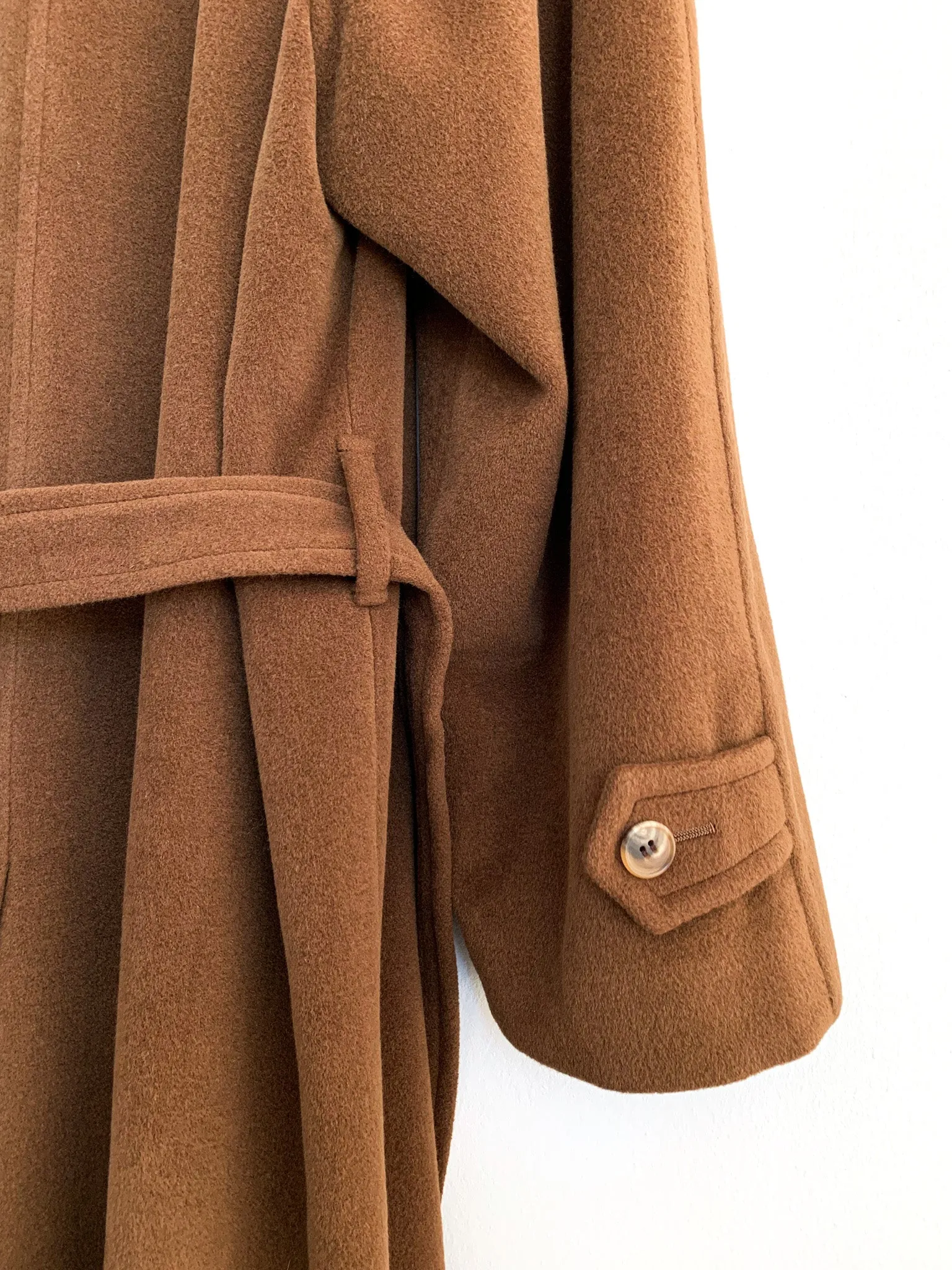 Hermès Nutmeg Cashmere Blend Overcoat