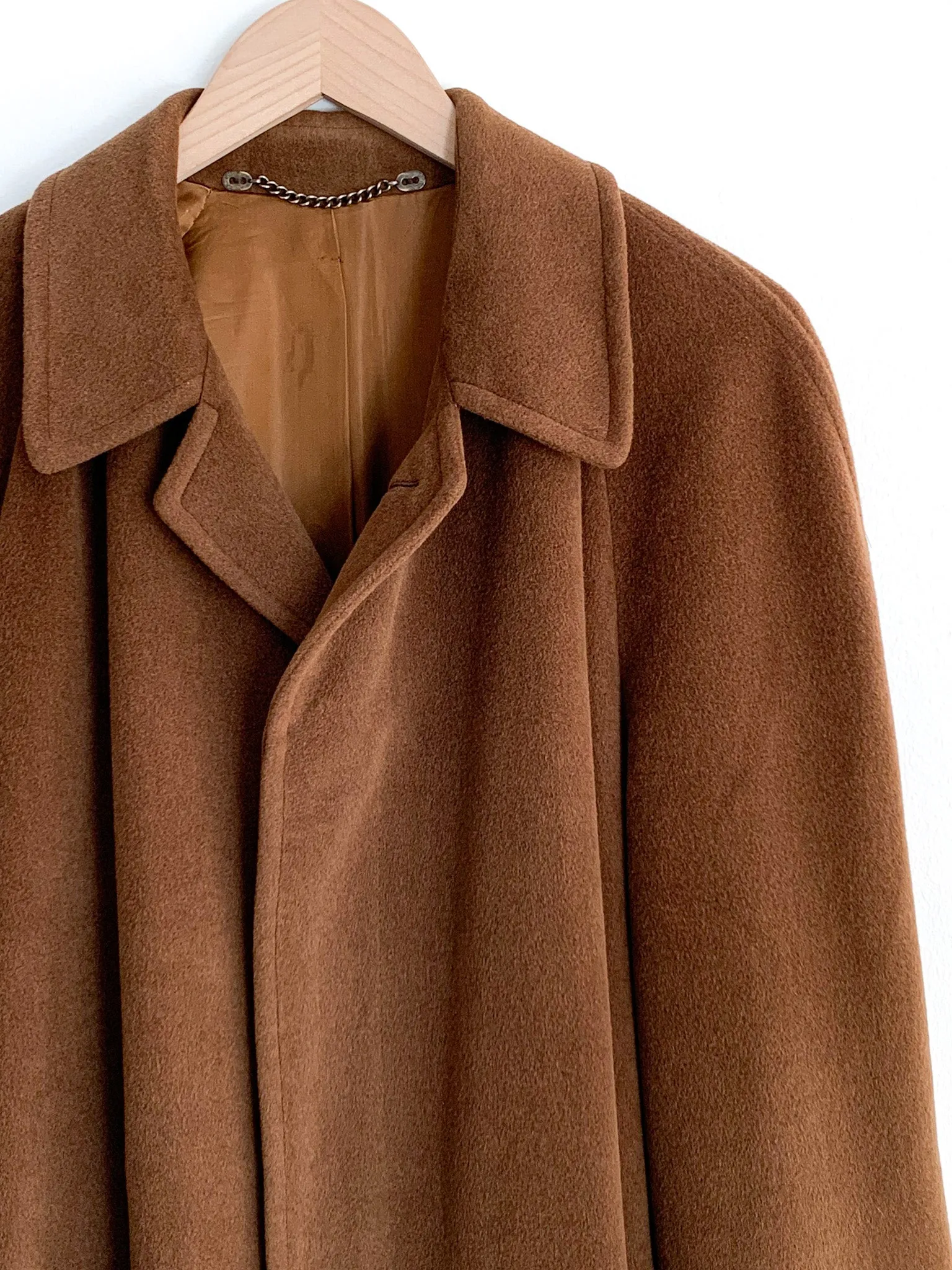 Hermès Nutmeg Cashmere Blend Overcoat