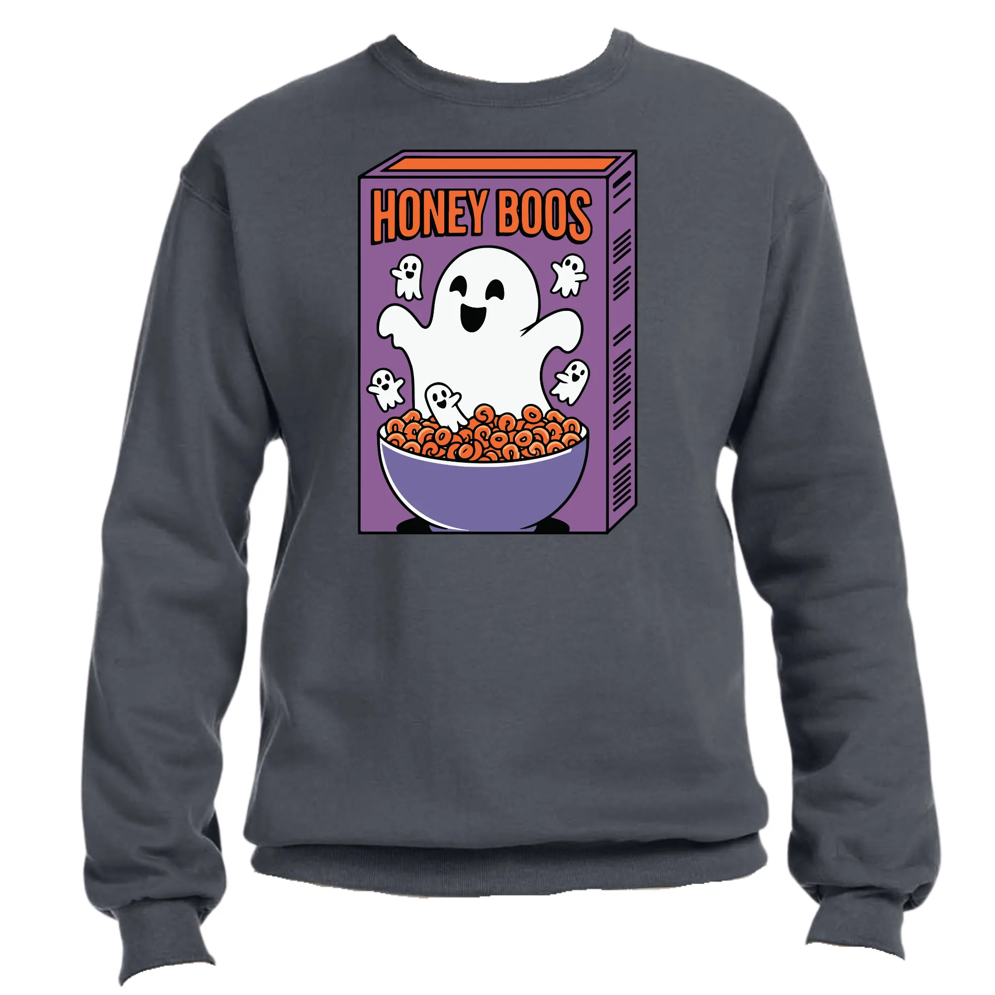 Honey Boo Cereal Halloween Sweatshirt | Easy Ready-to-Press, Custom Spooky Apparel