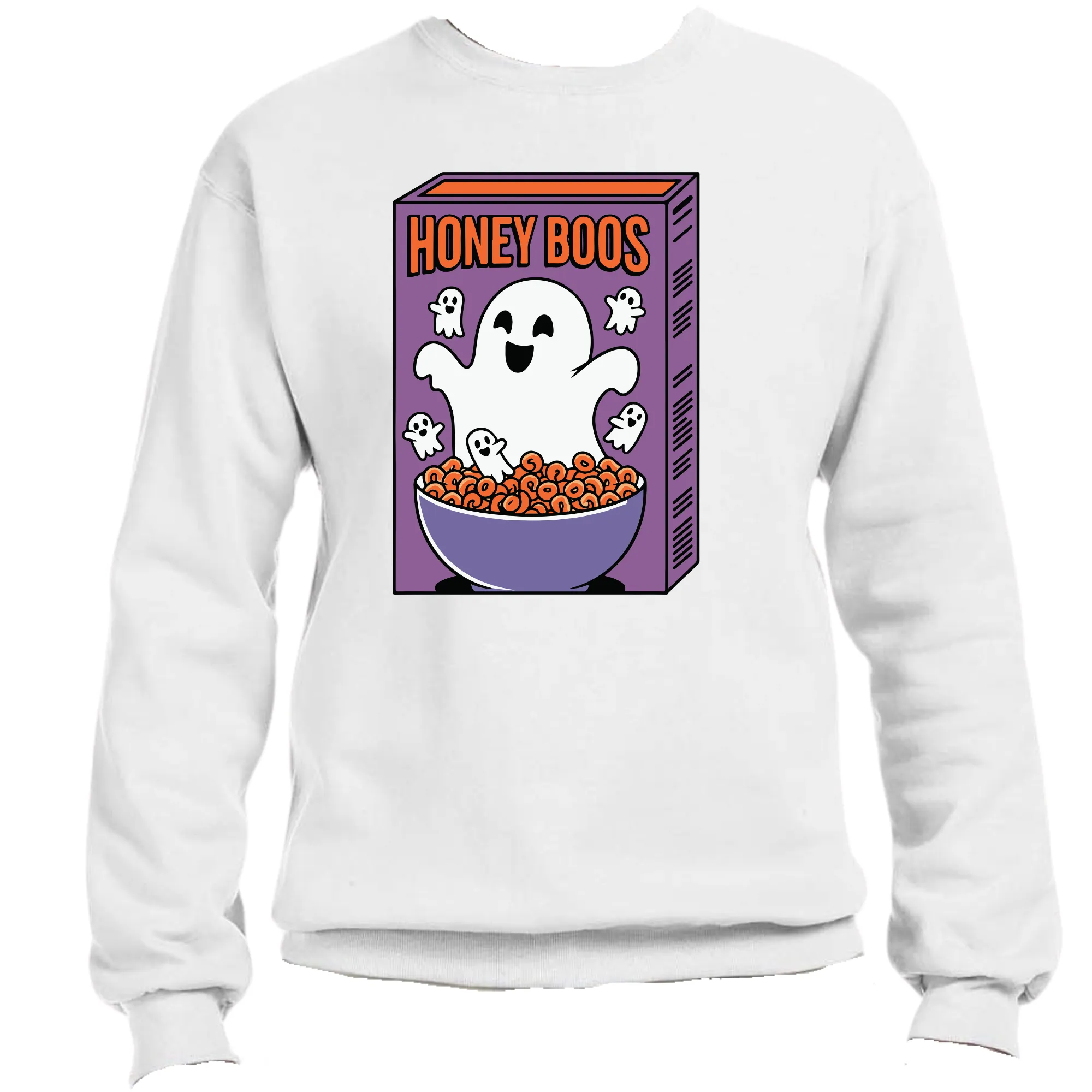 Honey Boo Cereal Halloween Sweatshirt | Easy Ready-to-Press, Custom Spooky Apparel