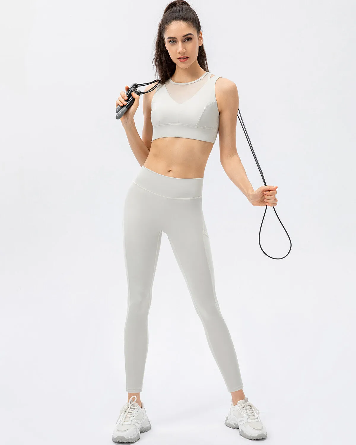 Iris Seamless Pocket Leggings - White